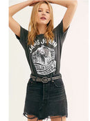 Gypsylady Damen Schwarzes T-Shirt Baumwolle Cartoon Kurzarm Vintage Damen Sommer Tops Weibliche Streetwear Grafik T-Shirts 2022