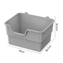 Amicura Cura Lite Cat Litter Box Semi-enclosed Splashproof Cat Tray Cat Toilet Cleaning extra-large litter box Pet Tray Bedpan