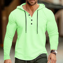 Sun Protection T-Shirts Mens Long Sleeve Hoodie Casual UV-Proof T-Shirts Breathable Lightweight Quick Dry T shirts Male