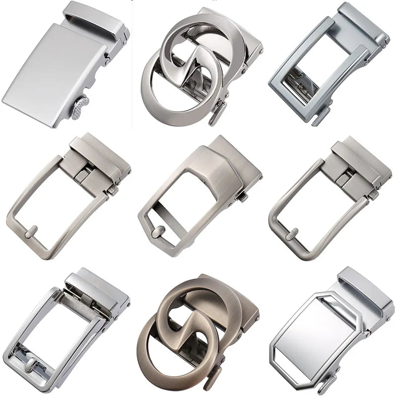 CETIRI 3.5cm Width Genuine Men's Belt Buckle Head, Belt Buckle, Leisure Belt Head Business Accessories Automatic Buckle