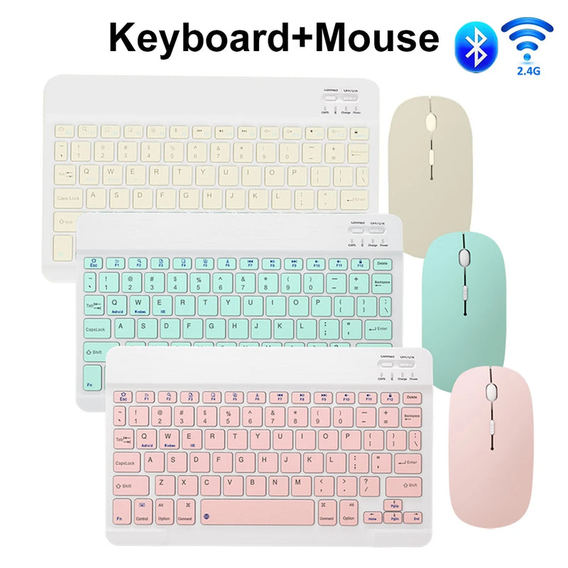 Bluetooth Wireless Keyboard Mouse For ipad Phone Tablet Portable Bluetooth Keyboard and Mouse For Samsung Xiaomi Huawei Android