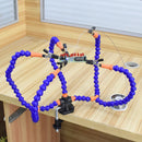 Helping Hands Soldering Third Hand PCB Circuit Board Holder Flexible Arms with Desk Clamp Base for Electronic Boards Repair Tool