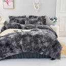 Plush Duvet Cover Pillowcase Warm And Cozy Bedding Three-Piece Set of Skin-friendly Fabric for Single And Double Beds
