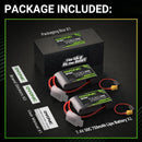 OVONIC 2S Lipo 750mAh 7.4V 50C Lipo Battery with XT60 to TR Connector[2.1" D x 1.1" W x 0.6" H][1 Package Including