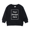 Kids Baby Girl Boy Customized Sweatshirt Add Your Text Image Long Sleeve Cotton Fleece Toddler DIY Pullover Hoodie Tops Clothes