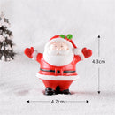 Christmas Figurines Miniatures Santa Claus Snowman Elk Ornaments for Home Merry Christmas Decoration Party Resin Craft New Year