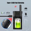 Retevis RB628 Walkie Talkie Rechargeable 1500mAh Portable Two-way Radios Large LCD Screen Emergency For Hunting Camping(2 Pcs)