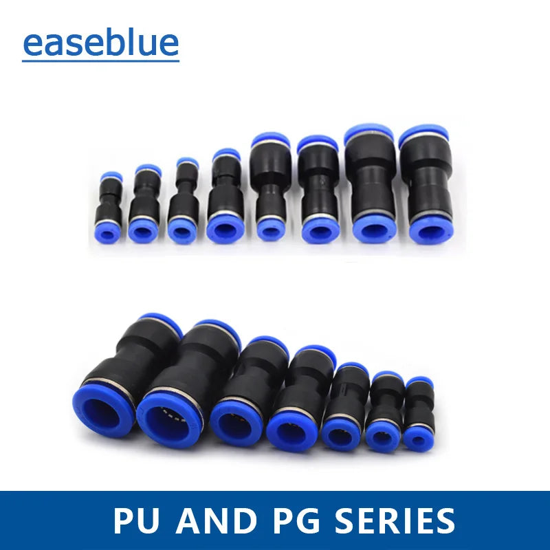 1pcs PU/PG Pneumatic Quick Fitting Cylinder 4/6/8/10/12/14/16MM Air Water Hose Straight Type Connector Valve Connect Tube