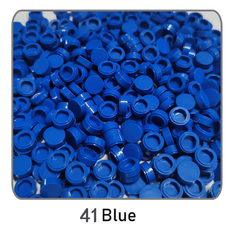 1000pcs DIY Pixel Art Bricks1x1 Round Tile Building Blocks Compatible with 98138 Anime Figure Assemble Toys Gift for Children