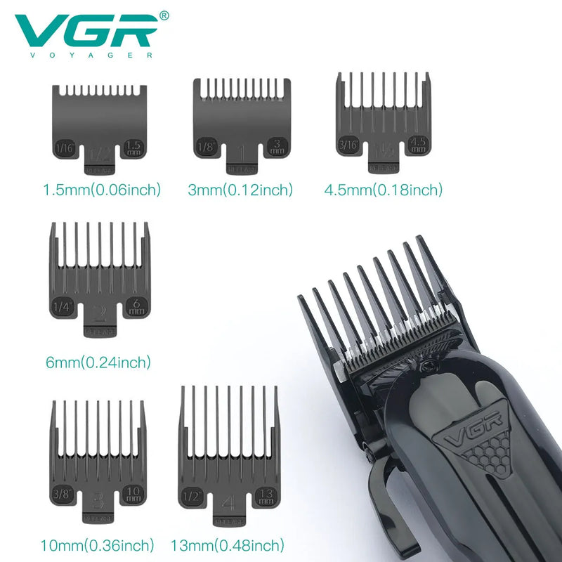 VGR Hair Cutting Machine Professional Hair Clipper Hair Trimmer Electric Shaver Adjustable Cordless Trimmer for Men USB V-282