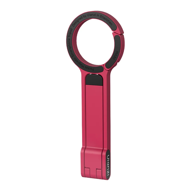 Ulanzi MA30 Carabiner-Mounted Phone Tripod Horizontal Vertical Dual-sided Magnetic Phone Holder for Vlog Live Streaming Online