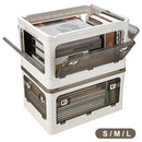 Storage box Folding Organizer With removable roller skates Transparent Storage Container Student Book Box Organizer Camping