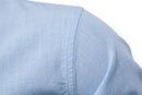 New Spring Summer Men's Cotton Linen Shirt Solid Color Long Sleeve Japanese Style Casual Business Fashion Breathable Daily Tops