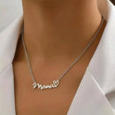 Muttertag Mama Buchstaben-Anhänger-Halskette für Frauen Edelstahl Schmuck Geschenk