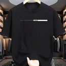 Unisex Style Summer Men's 100% Cotton Casual Loose Fit Round Neck Short Sleeved Lightweight Breathable T-shirt Top High Street