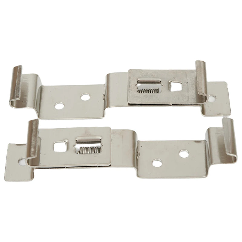 2Pcs Frame Number Plate Clips Spring Holder Truck Car Trailer Loaded Bracket Anti-theft Rectangle Metal Number Plate Clips Parts