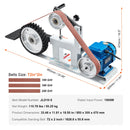 SucceBuy Bandschleifer 72 x 2 Zoll, regelbare Geschwindigkeit, 1500W, 2PS, Polier- und Schleifmaschine, Metallbearbeitung, Messerherstellung
