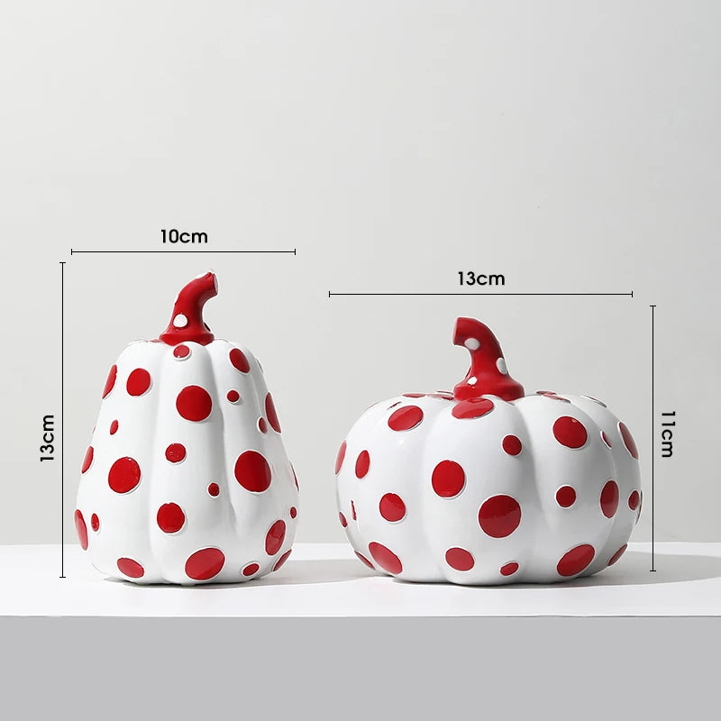 New Yayoi Kusama Polka Dot Pumpkin Decoration Creative Handmade Abstract Artwork Living Room Bedroom Shop Window Decoration Gift