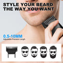 The Beard Men's Beard Trimmer - 20 Length Adjustable Cordless Clipper for Facial & Body Manscaping