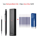 Cute Kaco MIDOT Gel Ink Pen Metal Signature Pens 0.5mm Fine Point 800Meter Smooth Writing Quick Dry Office School Stationary