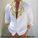 2024 New 8-Color Men's Shirt 3D Printing Shirt High-Definition Pattern Casual Top Long-Sleeved Clothing XS-6XL Size Soft Fabric