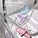 Transparent Candy Color Large Clip Ins Student File Account Hand Account Bill Binder Clip Paperclips Ofeice & School Supplies