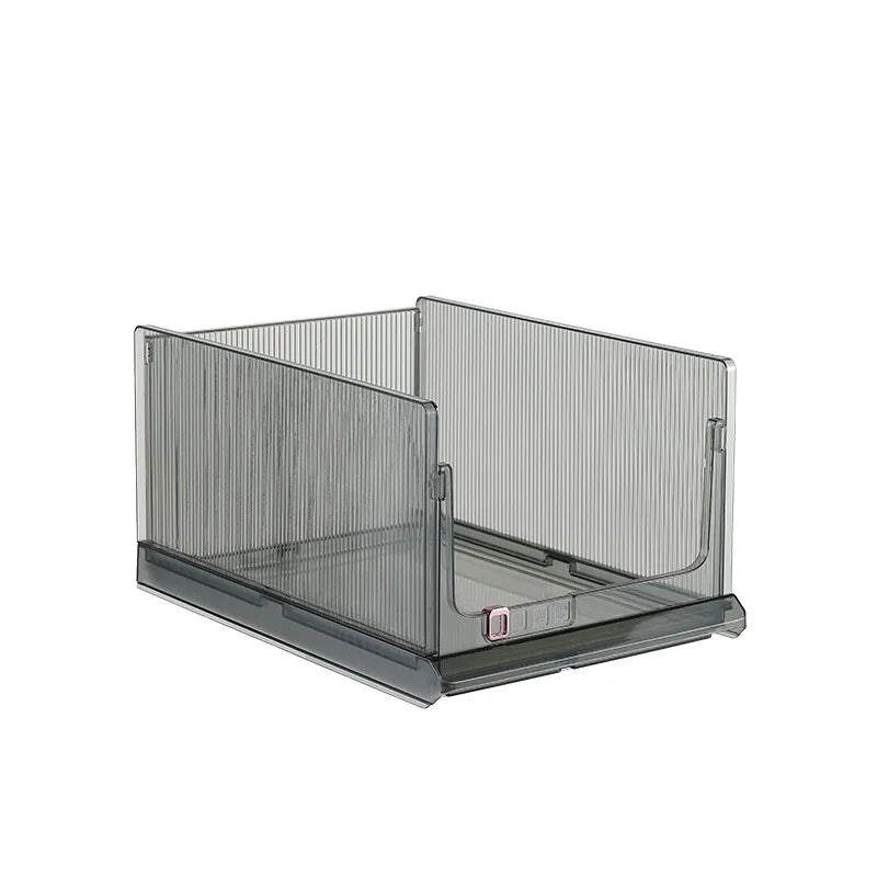 Large Capacity Foldable Storage Box Plastic Clothes Organizer Transparent Home Storage Trunk for Clothes Sundries Organizer