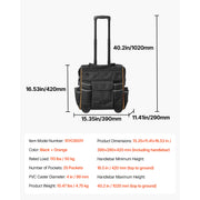 The Mobile Arsenal | 110Lbs Rolling Tool Organizer — 25-Pocket Pro-Grade Mobile Workshop
