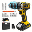 Lithium battery-powered screwdriver, electric screwdriver, electric hand drill, electric impact drill, combo set, home DIY kit