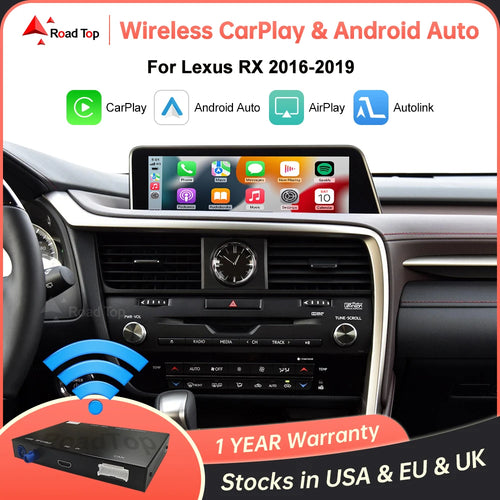 Kabelloses CarPlay für Lexus RX 2016-2019, mit Android Auto Mirror Link AirPlay Navigation CarPlay-Funktionen