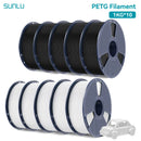 SUNLU 10KG PETG/ABS Filaments 10Rolls 3D Filament 1KG/roll 1.75mm 100% Filament Lines Up Neatly For 3D Printing From EU US