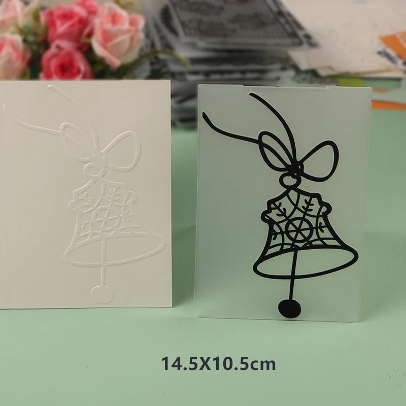 DUOFEN Crafts plastic embossing folder collection 2 paper embossing flower mold Christmas Birthday Easter day wedding