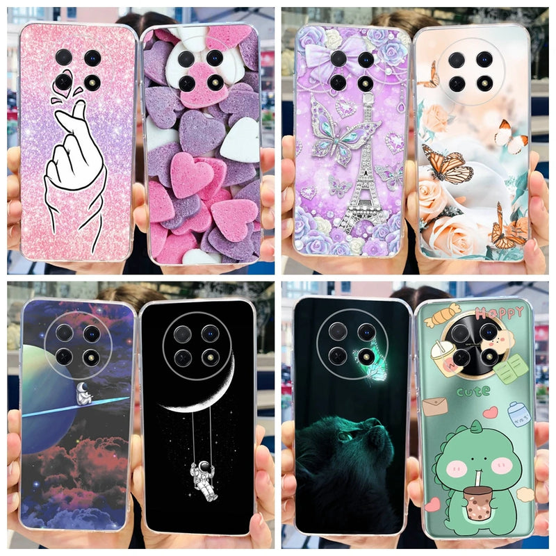 For Cover Huawei Nova Y91 Phone Case STG-LX1 STG-LX2 Silicone Transparent Capa Soft Coque For Huawei Nova Y91 Y 91 NovaY91 Funda