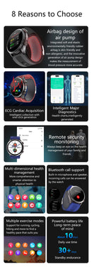The BioPulse Pro | AMOLED Health Smartwatch — ECG, Blood Pressure & AI Body Scan
