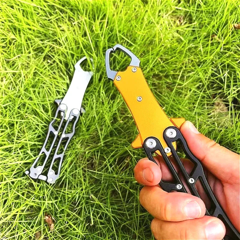 Fishing Gripper Control Fishing Pliers Clip Aluminum Alloy Tool Lip Holder Foldable Grip Grabber Keeper Fisheries Accessories