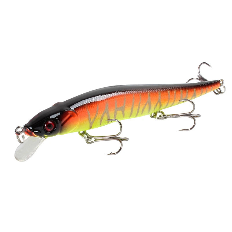 1pcs Fishing Lure 11.5cm/14g Minnow Crankbait Wobblers 3D Eyes Perch Artificial Bait Pike Carp Bait Swim Bait Fishing Pesca