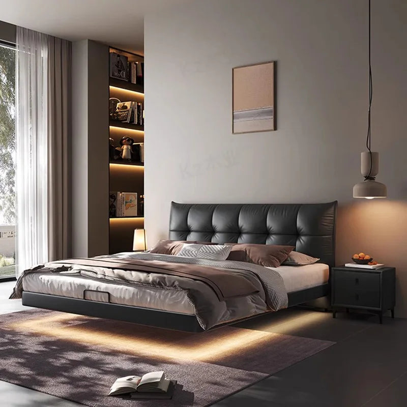 Luxury Modern Safe Bedroom Bed Italian Smart Multifunctional Double Living Room Cama De Casal Kids Bedroom Furniture Set