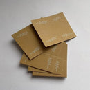 50 Brown Color Texture Place Cards Name Cards for Weddings, Meetings, and Celebrations