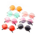 Niedliche Kinder Süßigkeiten Farbe Sonnenbrillen Jungen Mädchen Retro Rundrahmen Sonnenbrillen UV 400 Wild Britischer Stil Kinderbrillen Zubehör