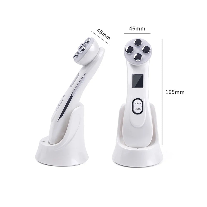 RF Radio Frequency Face Lifting Machine EMS Micro-current Facial Skin Firm Massager LED Photon Rejuvenation Beauty Device