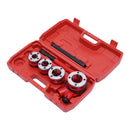 Pipe Threading Kit BSPT Thread Cutting Steel Threader Plumbers Set with 4/6 Threading Dies Manual Pipe Threader Tool Kit