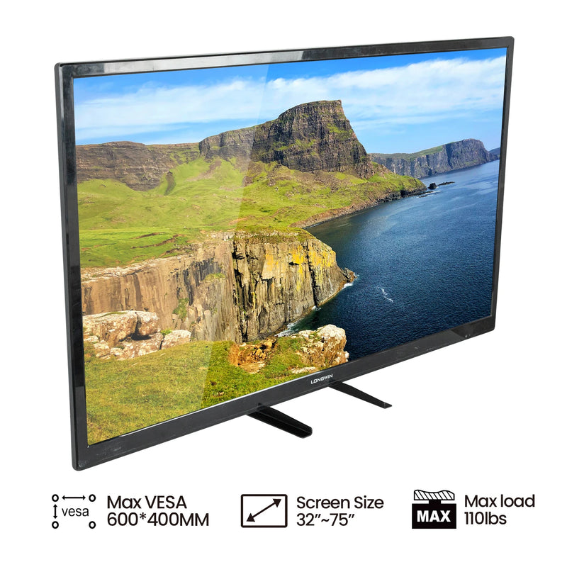 BEISHI Universal Table Top TV Stand Pedestal For 32-75 Inch LCD/LED/Plasma TVs, TV Stand Legs For Screen Monitor Bracket