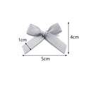 50Pcs/Lot 3.5*4cm Colourful Ribbon Bows Polyester Handmade Satin Bow DIY Sewing Crafts Decoration Gift Bouquets Party 2030