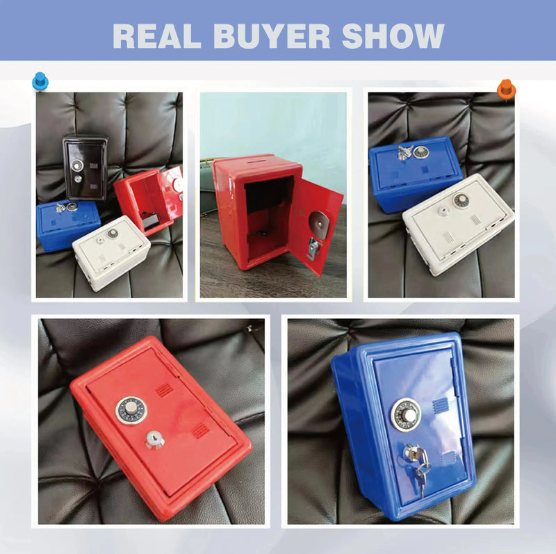 Household Insurance Box Vertical Mini Metal Safe Car Safe Key Insurance Cabinet Desktop Decoration Piggy Bank