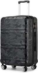 KONO TSA Lock, suitcase (M/L/XL) TONO Hard Case, Lightweight ABS Trolleys with Twin wheels