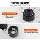 SucceBuy 15Ton Hydraulic Knockout Punch Driver Kit 1/2"-4"w 10Dies Carbon Steel Sheet Hole Opener Repair Tool Manuel Hole Digger