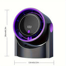 Portable Air Circulator Fan 1200mAh Desktop Rechargeable Fan 100-speed Wind Angle Adjustable for Home Outdoor Travel with Timing