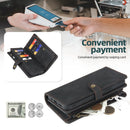 for Samsung Galaxy S23 S22 Ultra S21 S20 FE Plus A14 A34 54 A12 A33 A52 A53 A72 A73 Multifunctional Wallet Leather Case Cover