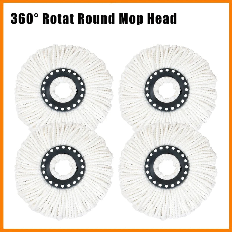 Universal Mop Head Rotating Microfibers Round 16mm Mopping Head Spin Mops Cloth Replacement Clean Tool Refill Mopping Head