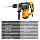 DEKO DKRH32LD1 2000W 220V Multifunctional Rotary Hammer with BMC and 6pcs Accessories Electric Demolition Hammer Impact Drill